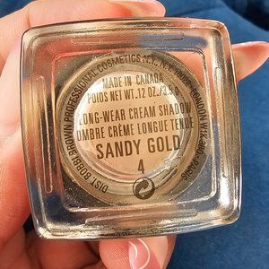 BOBBI BROWN - LONG WEAR CREAM SHADOW - SANDY GOLD 4 (OMBRE CREME)   USED.